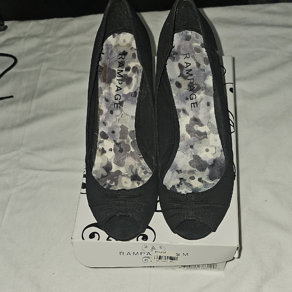 Rampage Black Women's Shoes Size 8